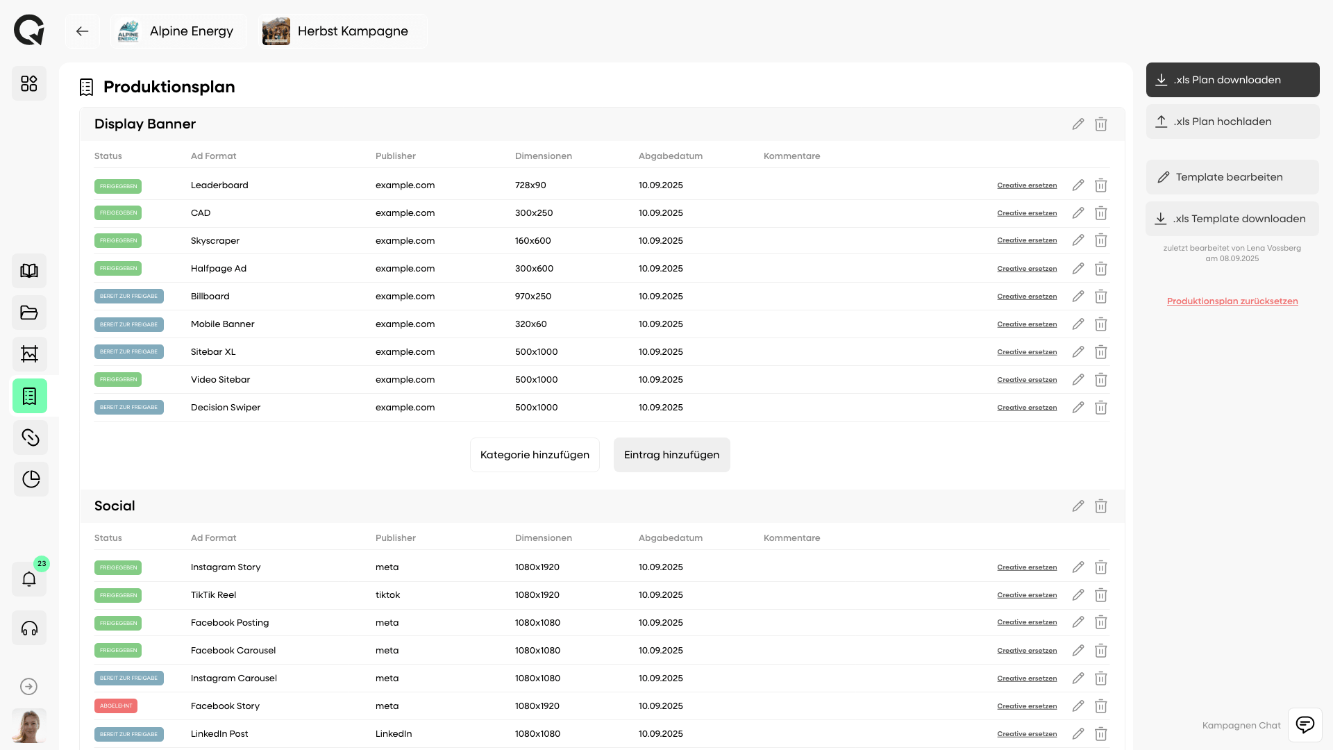Produktionsplan